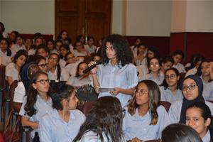 Les participants de la première journée à l'école Sainte Anne du Caire