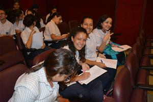 Les participants de la première journée à l'école Sainte Anne du Caire
