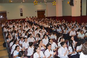 Les participants de la première journée à l'école Sainte Anne du Caire