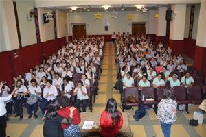 Les participants de la première journée à l'école Sainte Anne du Caire