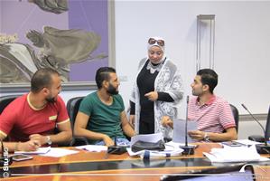 Les étudiants du 1<sup>er</sup> groupe de la formation