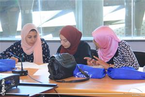 Les étudiants du 2<sup>e </sup>groupe de la formation