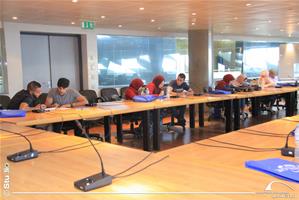 Les étudiants du 2<sup>e </sup>groupe de la formation