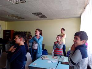  Premier atelier du Forum international à l’école N10 à Gyumri en Arménie par les caravaniers d’Egypte, du Tchad et du Sénégal