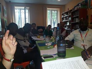 Fin du forum de la caravane des dix mots 2018.<br />Réunion d'évaluation ce jour.