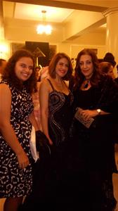  Avec l'actrice Heidi Karam lors de la cérémonie d'inauguration