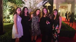 Lors de la cérémonie d'inauguration