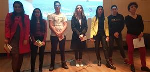 Les lauréates à la bibliothèque de l'Alcazar le 3<sup>e</sup> jour