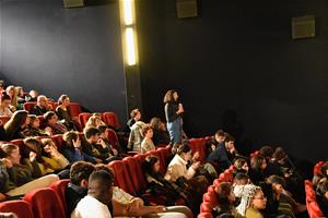 Le débat avec les lycéens au cinéma le Prado le 4<sup>e</sup> jour