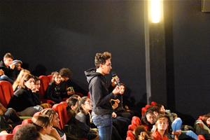 Le débat avec les lycéens au cinéma le Prado le 4<sup>e</sup> jour
