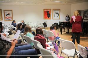 Les participants de l'atelier avec M<sup>me</sup> Nelly Dubocage