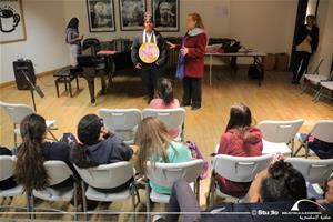 Les participants de l'atelier avec M<sup>me</sup> Nelly Dubocage