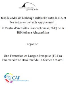  Formation en Langue Française (FLF) à Beni Suef