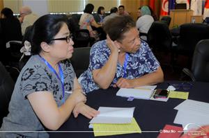  Participants at the workshop: Having our Voices Heard in IFLA: A World Café Dialogue.