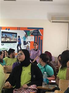 Les participants de la 1<sup>re</sup> journée à l'école Port-Said International Schools (PIS)