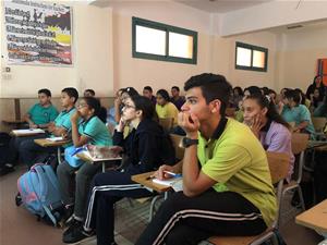 Les participants de la 1<sup>re</sup> journée à l'école Port-Said International Schools (PIS)