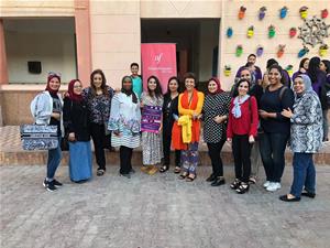 Photo de groupe avec les responsables à Port-Said