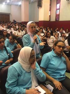 Les participants de la 2<sup>e </sup>journée à l'école Sainte Anne du Caire