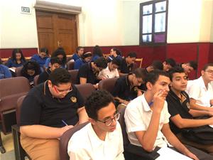 Les participants de la 2<sup>e </sup>journée à l'école Sainte Anne du Caire