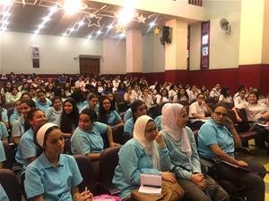 Les participants de la 2<sup>e </sup>journée à l'école Sainte Anne du Caire