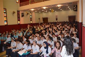 Les participants de la 2<sup>e </sup>journée à l'école Sainte Anne du Caire