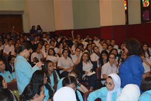 Les participants de la 2<sup>e </sup>journée à l'école Sainte Anne du Caire