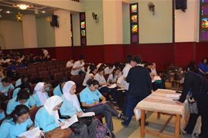 Les participants de la 2<sup>e </sup>journée à l'école Sainte Anne du Caire