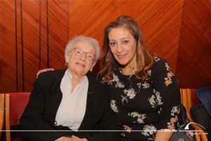 De gauche à droite : M<sup>me  </sup>Renée Blandin et M<sup>me</sup> Hemat El Cheikh, Trésorière du CAF