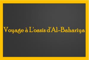 Voyage à L'oasis d'Al-Bahariya