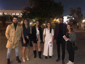 Avec les acteurs de l'émission SNL