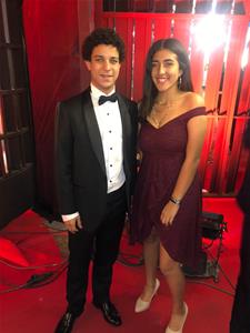 Avec l'acteur Ahmed Dash lors de la cérémonie de clôture  