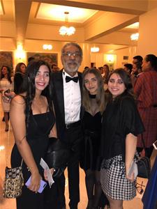 Avec l'acteur Sayed Ragab lors de la cérémonie de clôture  