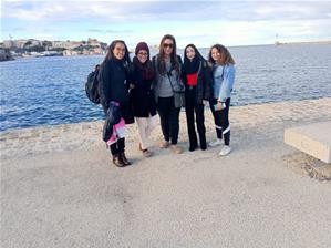 Les lauréates lors d'une visite au MuCEM à Marseille