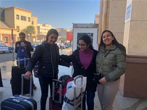 Lors de l'arrivée à Louxor