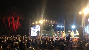 Lors de la cérémonie d'inauguration