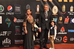  Lors de la cérémonie d'inauguration