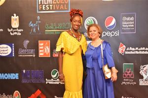  Lors de la cérémonie d'inauguration  