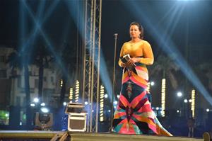  Lors de la cérémonie d'inauguration  