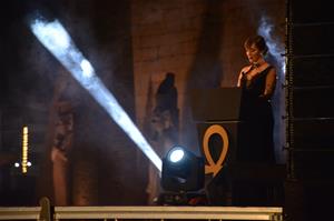  Lors de la cérémonie d'inauguration  