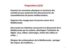 Atelier « Comment développer la citoyenneté en Méditerranée »