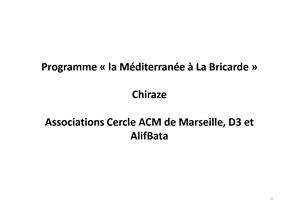 Atelier « Comment développer la citoyenneté en Méditerranée »