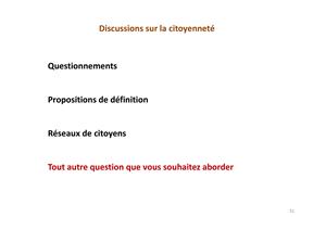 Atelier « Comment développer la citoyenneté en Méditerranée »
