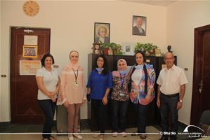 Deuxième groupe à l'école Saint Gabriel : Photo avec monsieur Reda