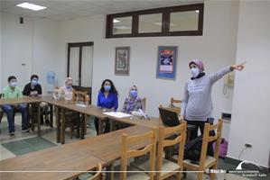  Deuxième groupe à l'école Saint Gabriel, avec Sara Zoheir,l'animatrice de l'atelier