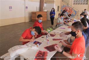 Deuxième groupe à l'école Saint Gabriel