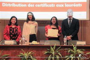 La distribution des certificats aux lauréates de l’atelier « Trois journées du cinéma méditerranéen »