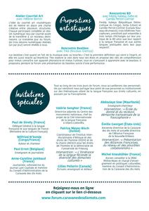 Le programme du Forum