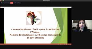 L'intervention de M<sup>me</sup> Rania Youssef, Responsable du dossier Confejes et Affaires francophones au Ministère de la Jeunesse en Egypte