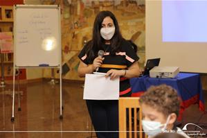 M<sup>lle</sup> Yasmina Mamdouh, l'animatrice de l'atelier "Journée du chocolat"