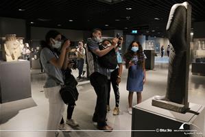 Les participants de l'atelier au Musée des Antiquités